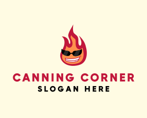 Hot Burning Flame logo design