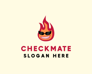 Hot Burning Flame logo design