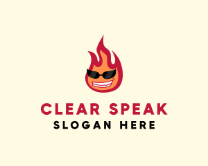 Hot Burning Flame logo design