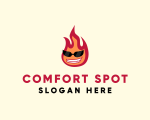 Hot Burning Flame logo design