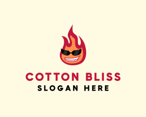 Hot Burning Flame logo design