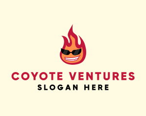 Hot Burning Flame logo design