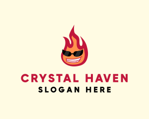 Hot Burning Flame logo design