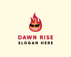 Hot Burning Flame logo design