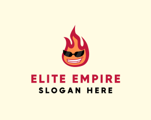 Hot Burning Flame logo design