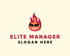 Hot Burning Flame logo design