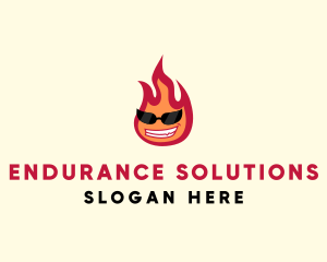 Hot Burning Flame logo design