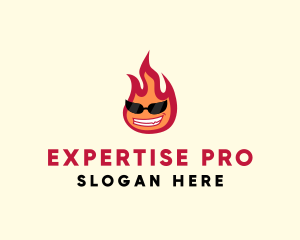 Hot Burning Flame logo design