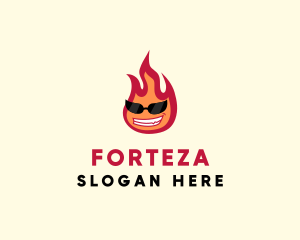 Hot Burning Flame logo design