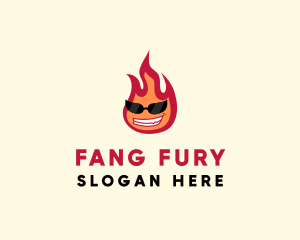 Hot Burning Flame logo design