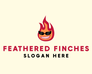 Hot Burning Flame logo design