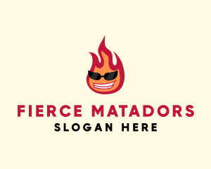 Hot Burning Flame logo design