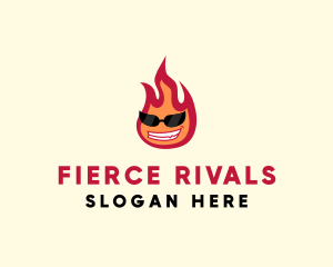 Hot Burning Flame logo design