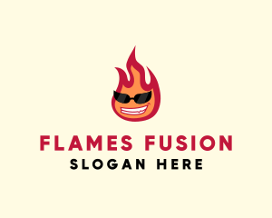 Hot Burning Flame logo design