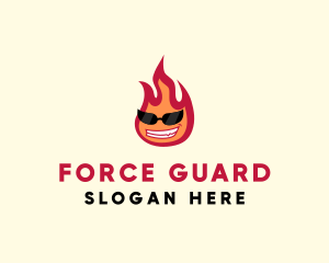 Hot Burning Flame logo design