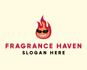 Hot Burning Flame logo design