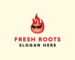 Hot Burning Flame logo design