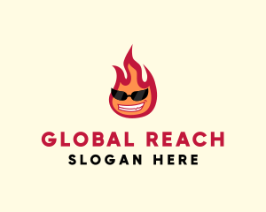 Hot Burning Flame logo design