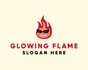 Hot Burning Flame logo design