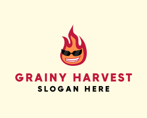 Hot Burning Flame logo design