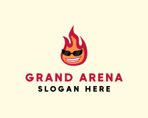 Hot Burning Flame logo design