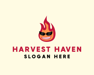 Hot Burning Flame logo design