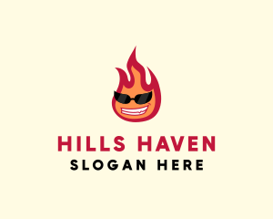 Hot Burning Flame logo design