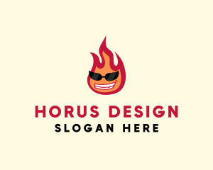 Hot Burning Flame logo design