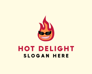 Hot Burning Flame logo design