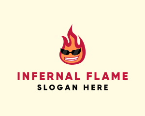Hot Burning Flame logo design
