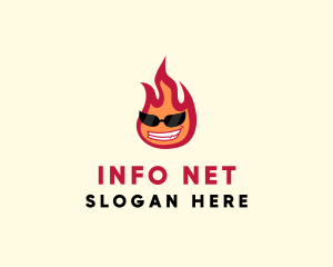 Hot Burning Flame logo design