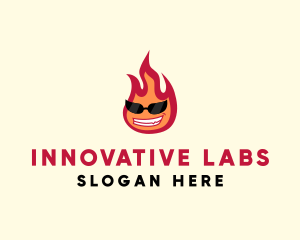 Hot Burning Flame logo design