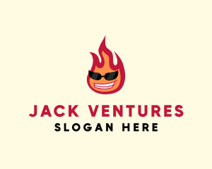 Hot Burning Flame logo design