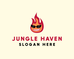 Hot Burning Flame logo design