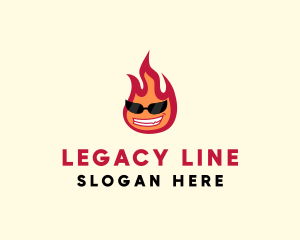 Hot Burning Flame logo design