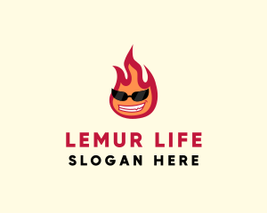 Hot Burning Flame logo design