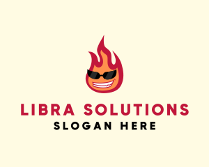 Hot Burning Flame logo design