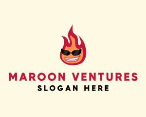 Hot Burning Flame logo design