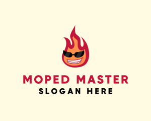 Hot Burning Flame logo design