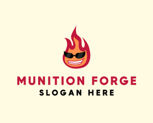 Hot Burning Flame logo design