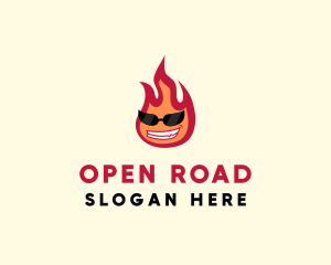 Hot Burning Flame logo design