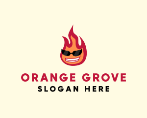 Hot Burning Flame logo design