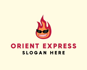 Hot Burning Flame logo design