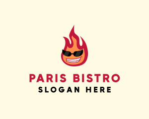 Hot Burning Flame logo design