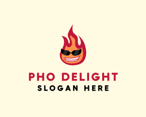 Hot Burning Flame logo design