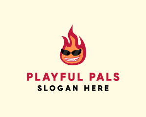 Hot Burning Flame logo design