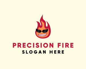 Hot Burning Flame logo design