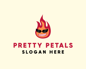 Hot Burning Flame logo design