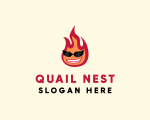 Hot Burning Flame logo design