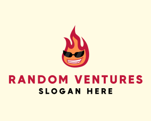 Hot Burning Flame logo design